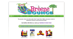 Desktop Screenshot of breezebounce.com